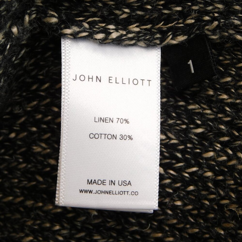 John Elliott Linen Cotton Shawl Collar Open Cardigan | Dark Gray | EUC | Small - Picture 9 of 10